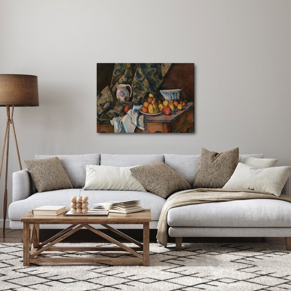 Slika - Paul Cézanne, Still Life with Apples and Peaches, reprodukcije (70x50 cm)