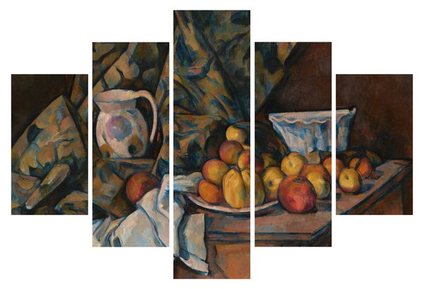 Slika - Paul Cézanne, Still Life with Apples and Peaches, reprodukcije (150x105 cm)