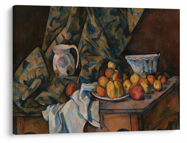 Slika - Paul Cézanne, Still Life with Apples and Peaches, reprodukcije (70x50 cm)