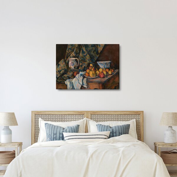 Slika - Paul Cézanne, Still Life with Apples and Peaches, reprodukcije (70x50 cm)