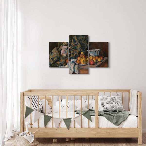 Slika - Paul Cézanne, Still Life with Apples and Peaches, reprodukcije (90x60 cm)