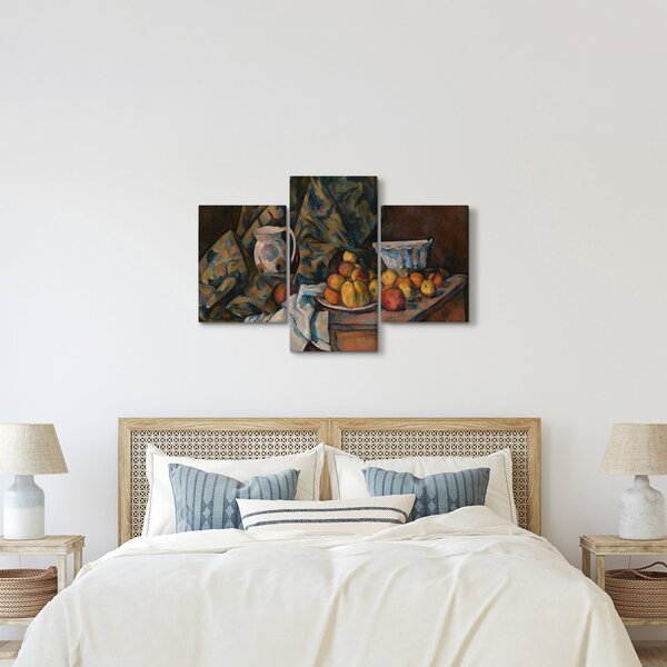 Slika - Paul Cézanne, Still Life with Apples and Peaches, reprodukcije (90x60 cm)