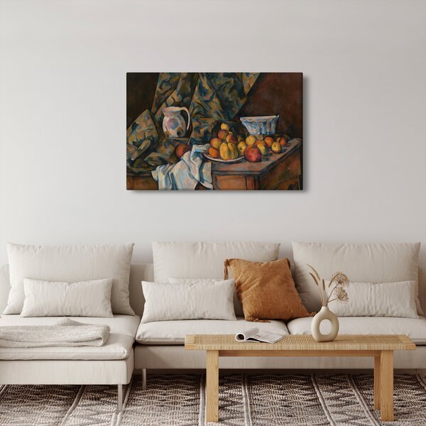 Slika - Paul Cézanne, Still Life with Apples and Peaches, reprodukcije (90x60 cm)