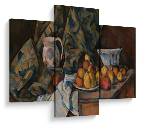 Slika - Paul Cézanne, Still Life with Apples and Peaches, reprodukcije (90x60 cm)
