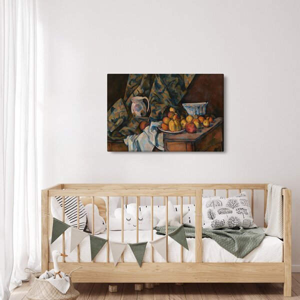 Slika - Paul Cézanne, Still Life with Apples and Peaches, reprodukcije (90x60 cm)
