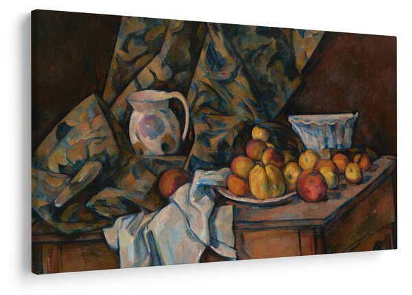 Slika - Paul Cézanne, Still Life with Apples and Peaches, reprodukcije (90x60 cm)