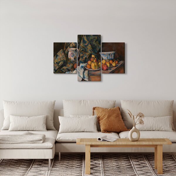 Slika - Paul Cézanne, Still Life with Apples and Peaches, reprodukcije (90x60 cm)