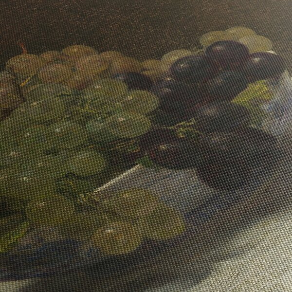 Slika - Henri Fantin-Latour, Still Life with Grapes and a Carnation, reprodukcije (70x50 cm)