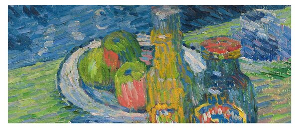 Slika - Alexej von Jawlensky, Still Life with Bottles and Fruit, reprodukcije (120x50 cm)