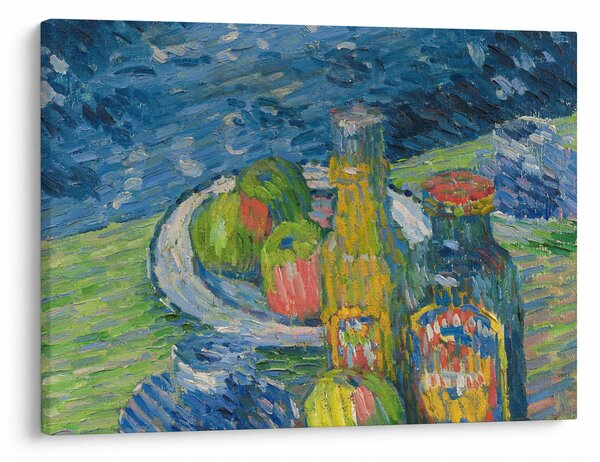 Slika - Alexej von Jawlensky, Still Life with Bottles and Fruit, reprodukcije (70x50 cm)