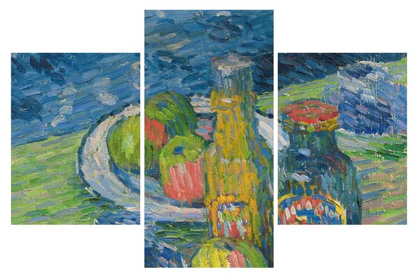 Slika - Alexej von Jawlensky, Still Life with Bottles and Fruit, reprodukcije (90x60 cm)