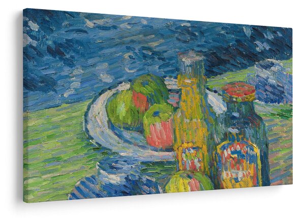 Slika - Alexej von Jawlensky, Still Life with Bottles and Fruit, reprodukcije (90x60 cm)