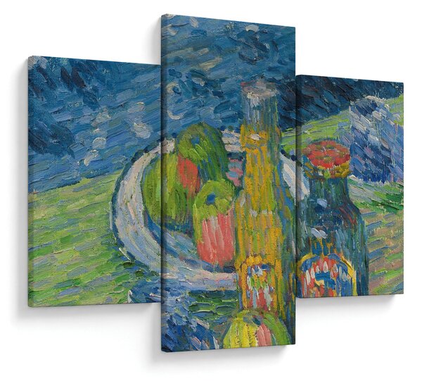 Slika - Alexej von Jawlensky, Still Life with Bottles and Fruit, reprodukcije (90x60 cm)