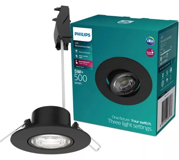 Cilantro UGRADBENI LED REFLEKTOR Step Dim 070 5W 2700K CRNA 8721103037978