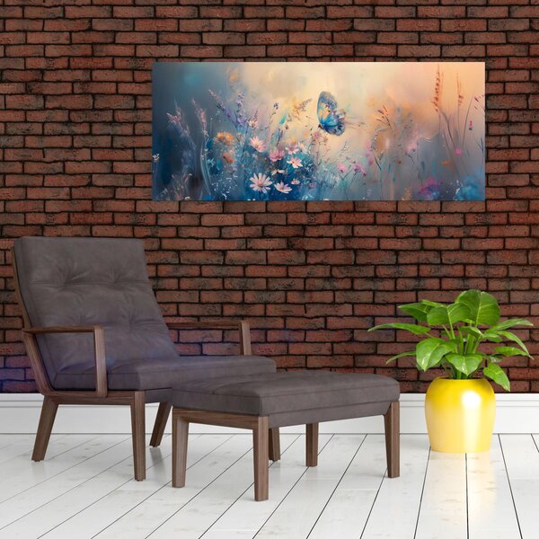 Slika - Livada s leptirima (120x50 cm)
