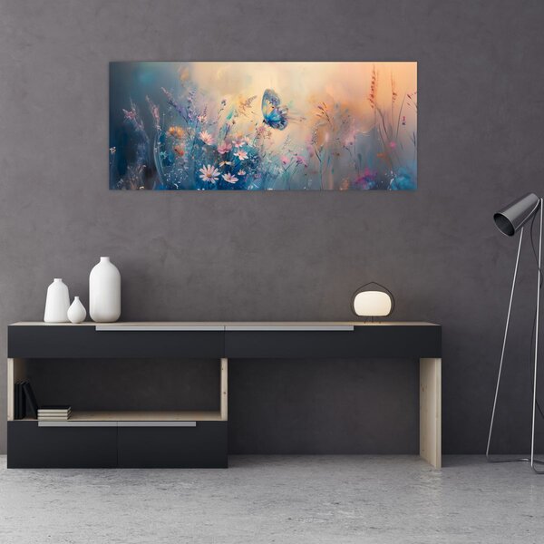 Slika - Livada s leptirima (120x50 cm)