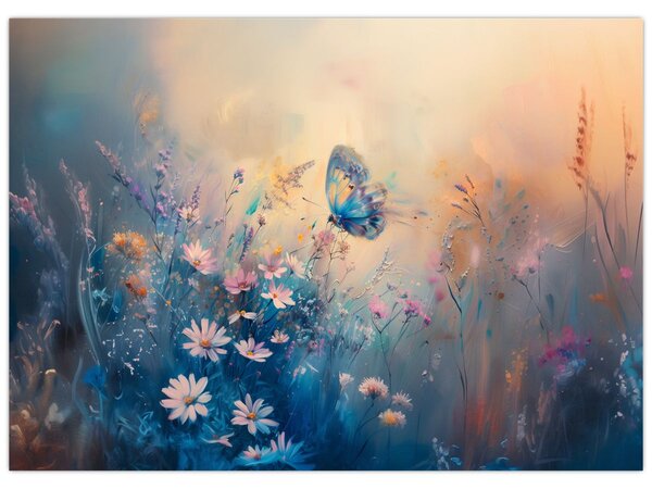 Slika - Livada s leptirima (70x50 cm)