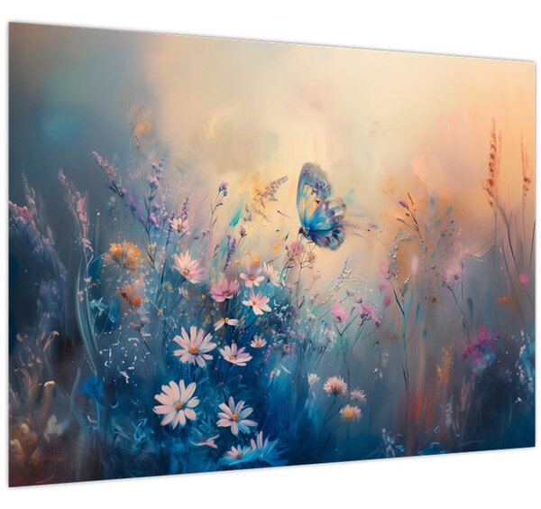 Slika - Livada s leptirima (70x50 cm)