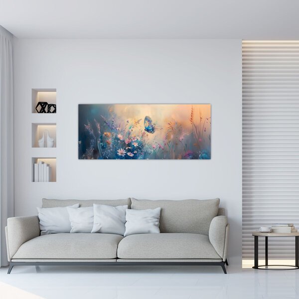 Slika - Livada s leptirima (120x50 cm)