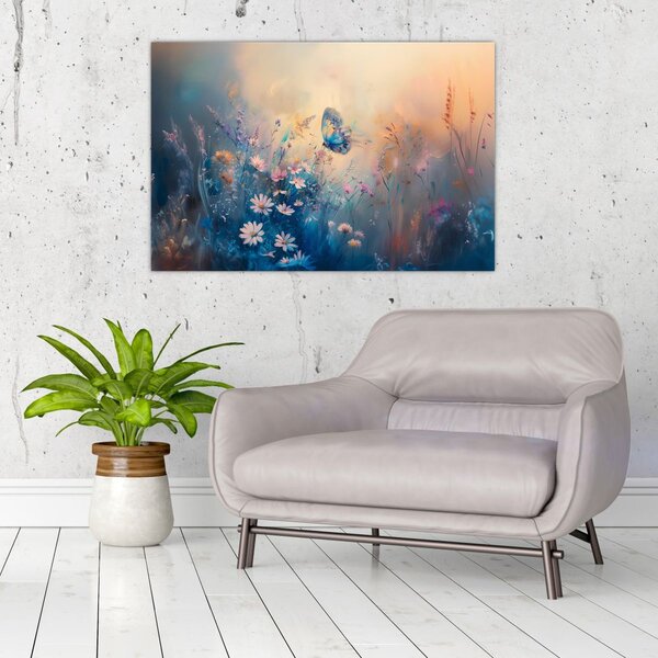 Slika - Livada s leptirima (90x60 cm)