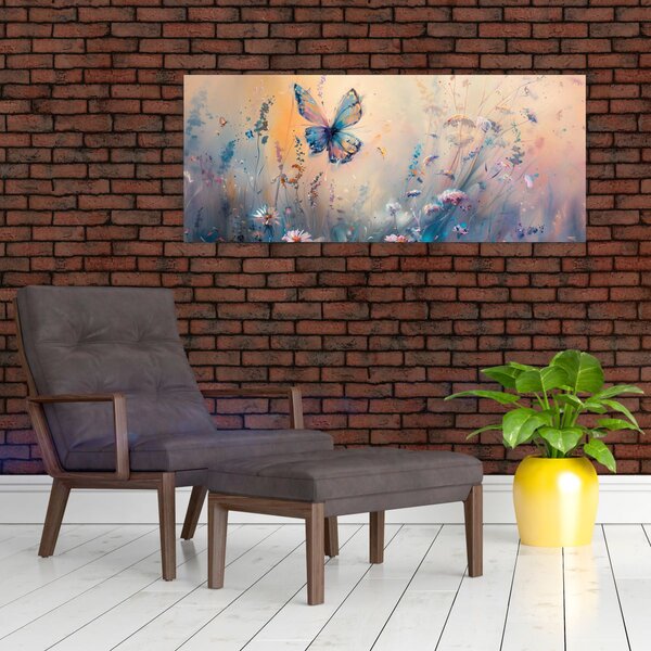 Slika - Livada s leptirima II (120x50 cm)