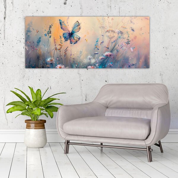 Slika - Livada s leptirima II (120x50 cm)