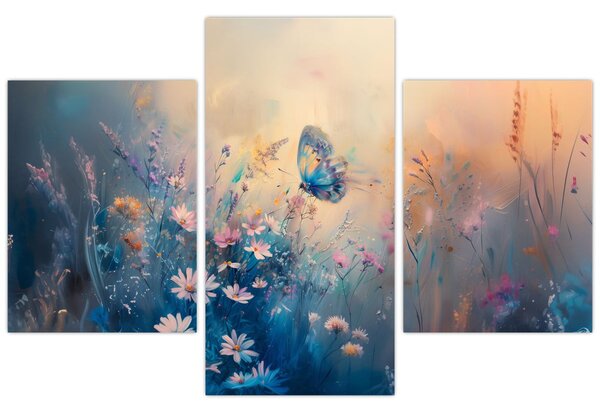 Slika - Livada s leptirima (90x60 cm)