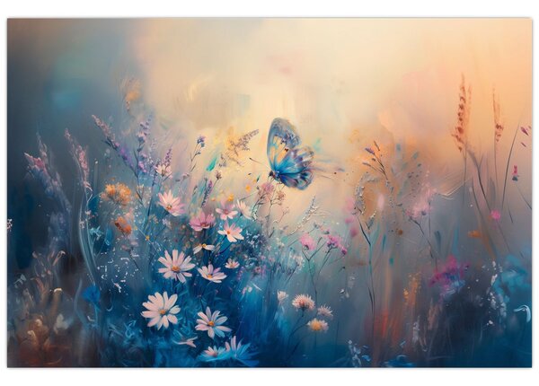 Slika - Livada s leptirima (90x60 cm)