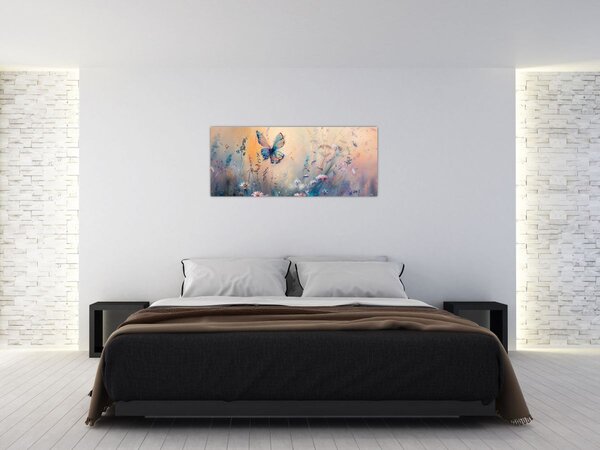 Slika - Livada s leptirima II (120x50 cm)