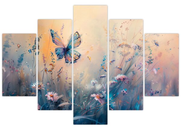 Slika - Livada s leptirima II (150x105 cm)