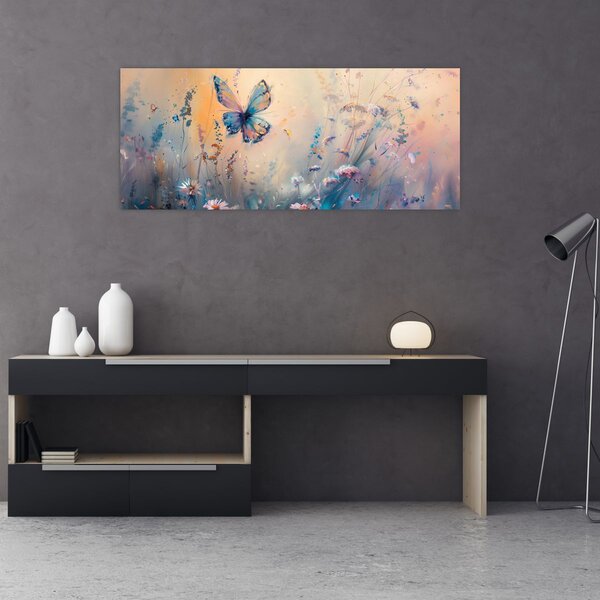 Slika - Livada s leptirima II (120x50 cm)
