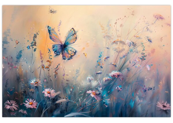 Slika - Livada s leptirima II (90x60 cm)