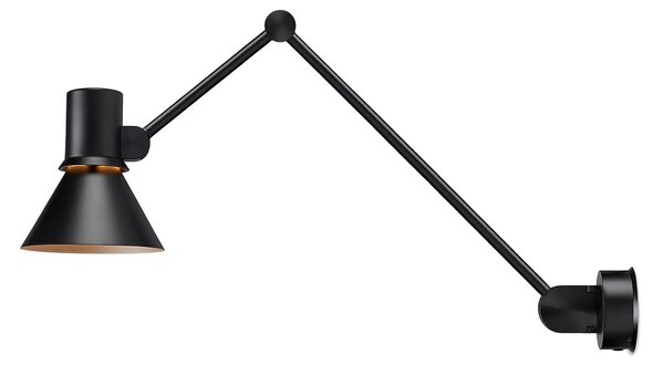 Zidne Svjetiljka Anglepoise, Type 80 W3, Crno, Dnevna soba, Metal, Dizajn