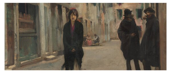 Slika - John Singer Sargent, Street in Venice, reprodukcije (120x50 cm)