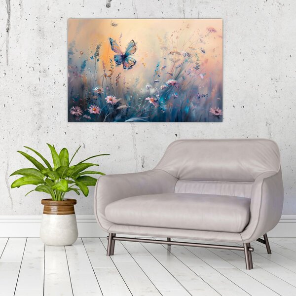 Slika - Livada s leptirima II (90x60 cm)