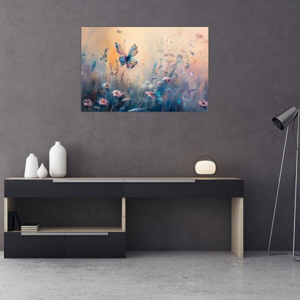 Slika - Livada s leptirima II (90x60 cm)