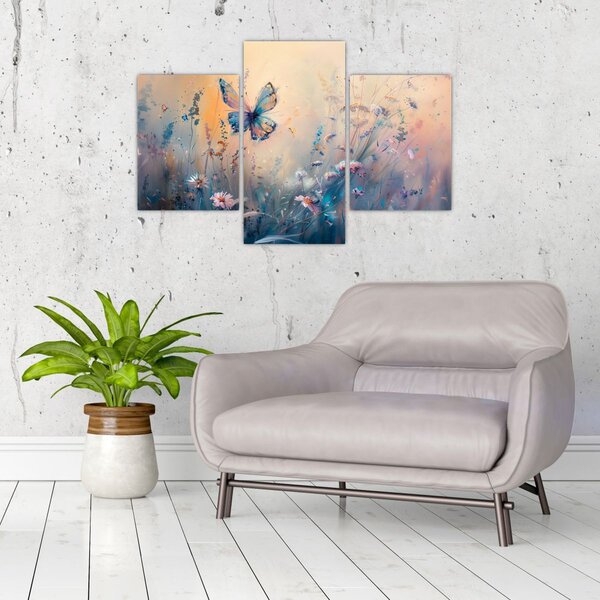 Slika - Livada s leptirima II (90x60 cm)