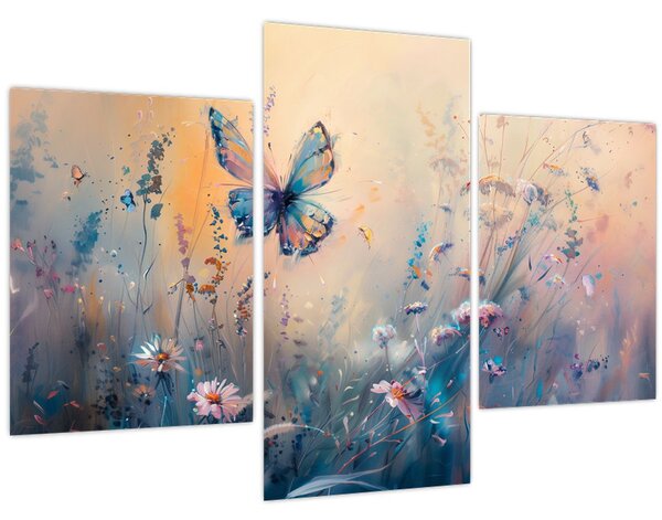 Slika - Livada s leptirima II (90x60 cm)