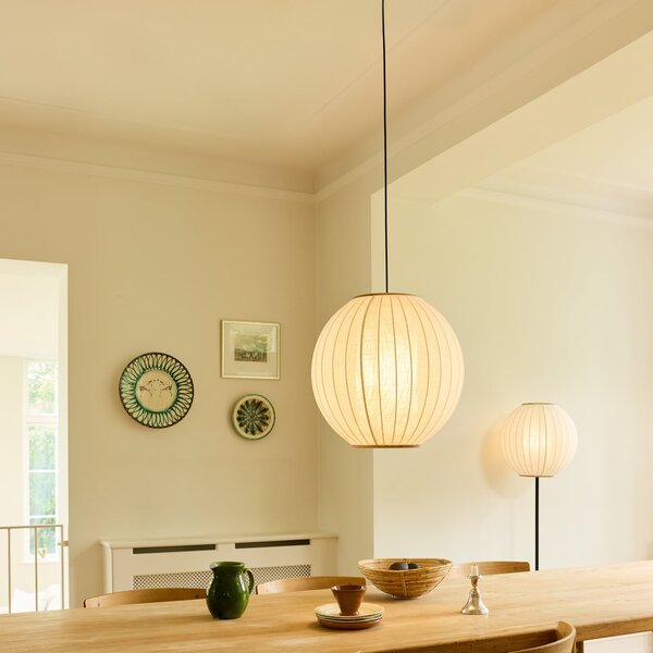 Viseće Svjetiljka Halo Design, BALLON, prigušiv, Bež, Dnevna soba, Tkanina / tekstil, Dizajn