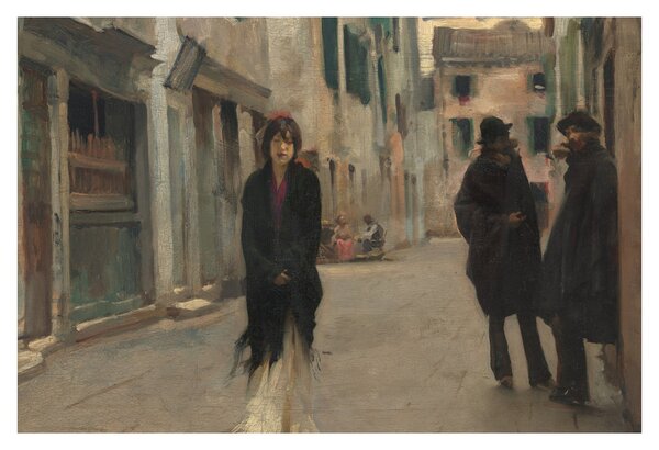 Slika - John Singer Sargent, Street in Venice, reprodukcije (90x60 cm)