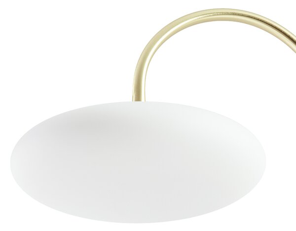 Podne Lampa Lucande, Tenebra, prigušiv, Zlato / mjed, Dnevna soba, Mjed, Moderan
