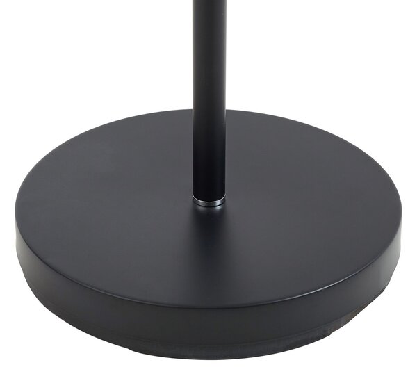 Podne Lampa Lindby, MALEA, prigušiv, Crno, Dnevna soba, Metal, Moderan