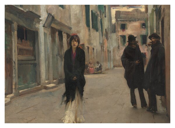Slika - John Singer Sargent, Street in Venice, reprodukcije (70x50 cm)