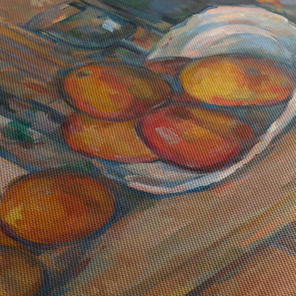 Slika - Paul Cézanne, Still Life with Milk Jug and Fruit, reprodukcije (70x50 cm)