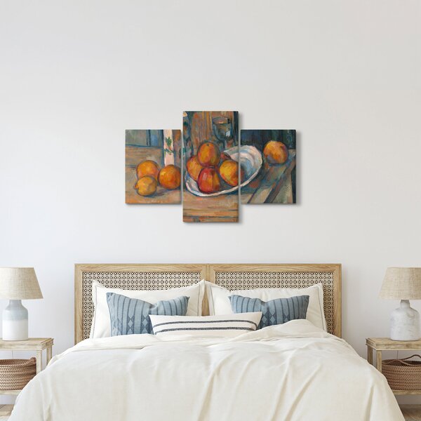 Slika - Paul Cézanne, Still Life with Milk Jug and Fruit, reprodukcije (90x60 cm)