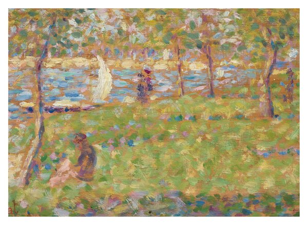 Slika - Georges Seurat, Study for "La Grande Jatte", reprodukcije (70x50 cm)