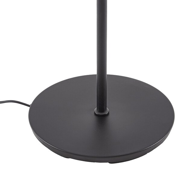 Podne Lampa Lucande, Raymond, prigušiv, Crno, Dnevna soba, Metal, Moderan