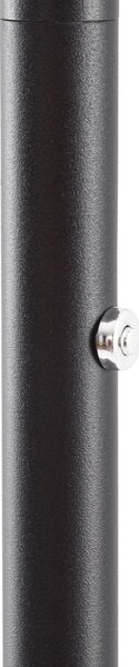 Podne Lampa Lucande, Raymond, prigušiv, Crno, Dnevna soba, Metal, Moderan