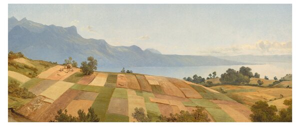 Slika - Alexandre Calame, Swiss Landscape, reprodukcije (120x50 cm)