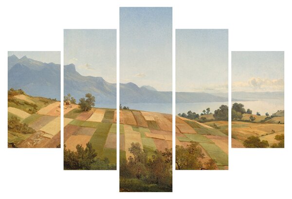 Slika - Alexandre Calame, Swiss Landscape, reprodukcije (150x105 cm)